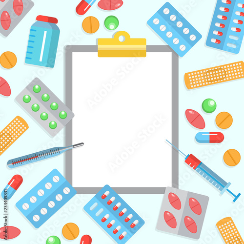 Pharmacy flat poster