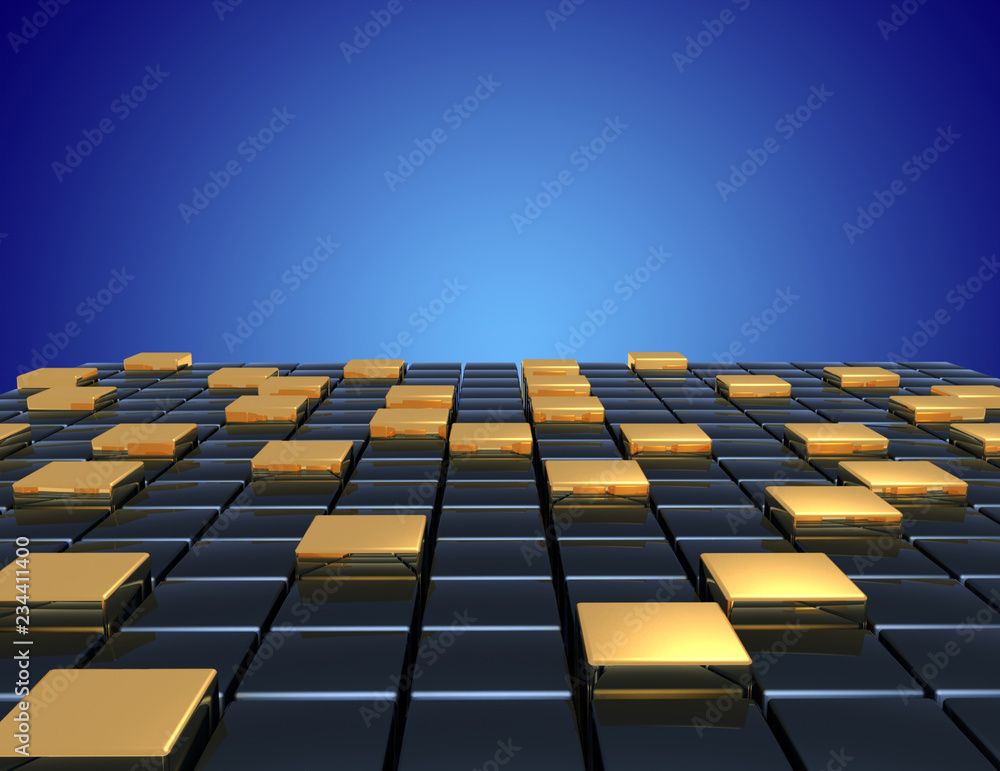 Obraz premium 3d abstract background cubes. 3d illustration