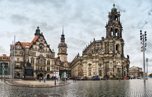 The amazing city of Dresden in Germany. European historical center and splendor. 