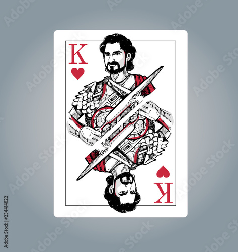 Character cartoon hand drawn doodle warrior