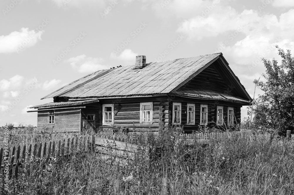 Old abandoned wooden house in North Russia Old abandoned wooden house in North Russia