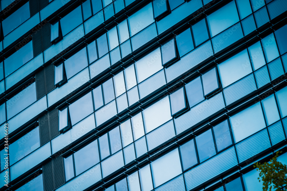 Close-Up of Modern Office Buildings in city of China. Close-Up of Modern Office Buildings in city of China.