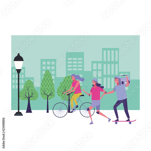 People at park