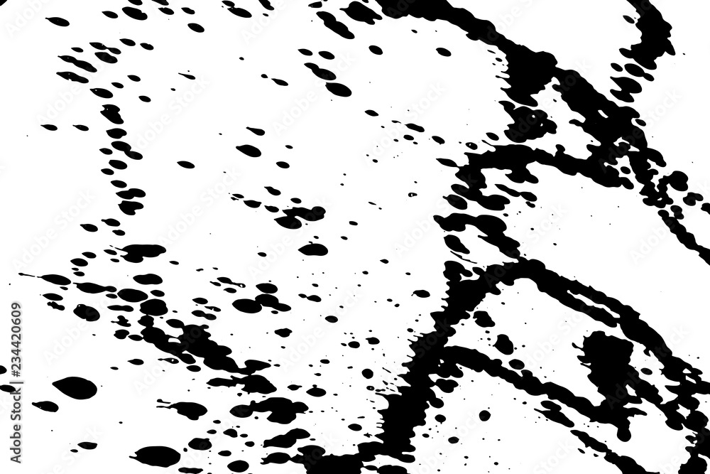 Ink grunge drops texture. Black hand drawn splashes and stains on white background. Ink grunge drops texture. Black hand drawn splashes and stains on white background.