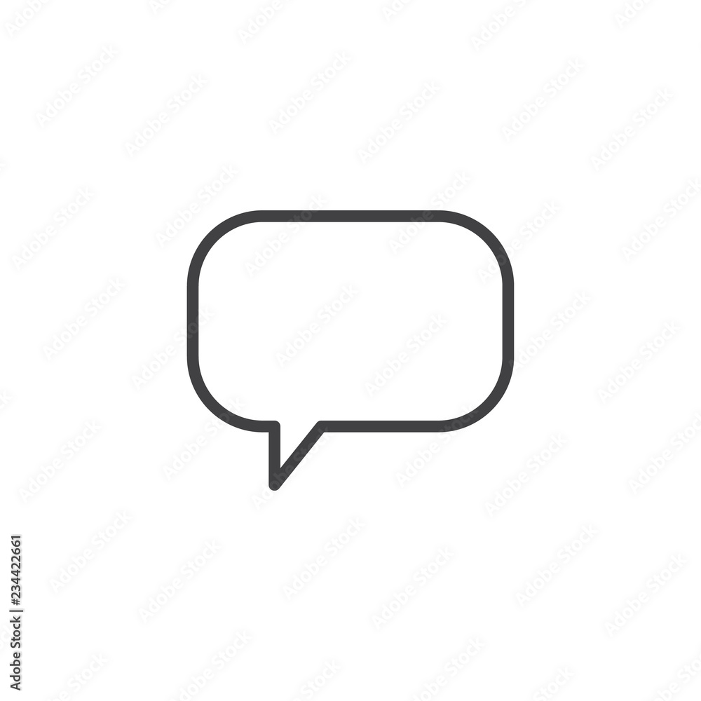 Square speech bubbles outline icon. linear style sign for mobile concept and web design. Chat dialogue simple line vector icon. Conversation symbol, logo illustration. Pixel perfect vector graphics Square speech bubbles outline icon. linear style sign for mobile concept and web design. Chat dialogue simple line vector icon. Conversation symbol, logo illustration. Pixel perfect vector graphics