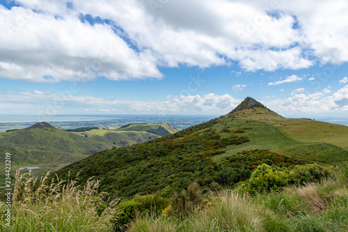 Gibraltar Rock seen from the Summit Road on the Port Hills in Christchurch