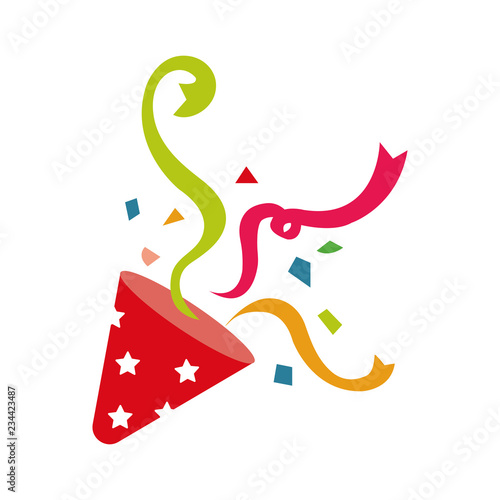 party popper , cracker illustration