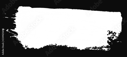 Grunge texture. White brush on black. Vector template. Urban Background. Dust Overlay Distress Grain. Hand drawn illustration. Abstract shape for your design or scrapbook.