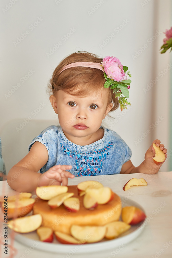 Family Thanksgiving Day.Baby in kitchen.Tanksgiving celebration table with traditional festive food. Tanksgiving celebration dinner setting meal concept. Halloween Pumpkins.Autumn feast.Mothers Day Family Thanksgiving Day.Baby in kitchen.Tanksgiving celebration table with traditional festive food. Tanksgiving celebration dinner setting meal concept. Halloween Pumpkins.Autumn feast.Mothers Day