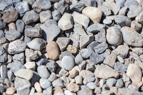 Gravel construction worker as abstract background