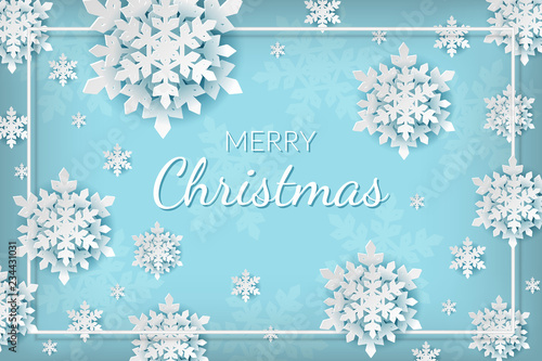  christmas background with snowflakes and place for your text
