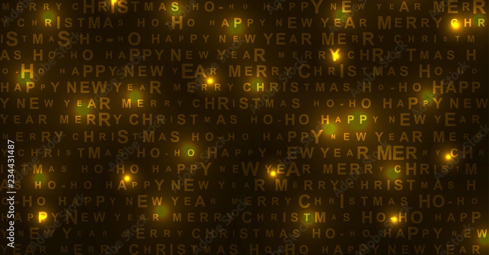 New Year and Christmas shiny glowing background