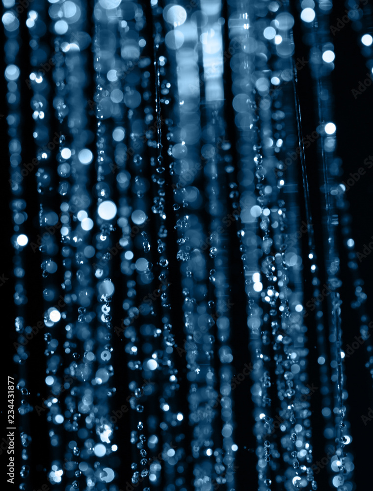blurred water drops as background