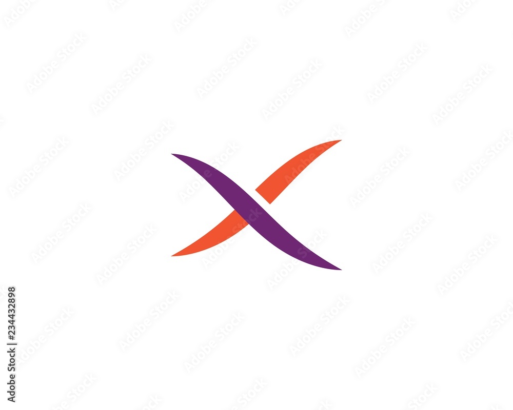 X Letter Logo Template