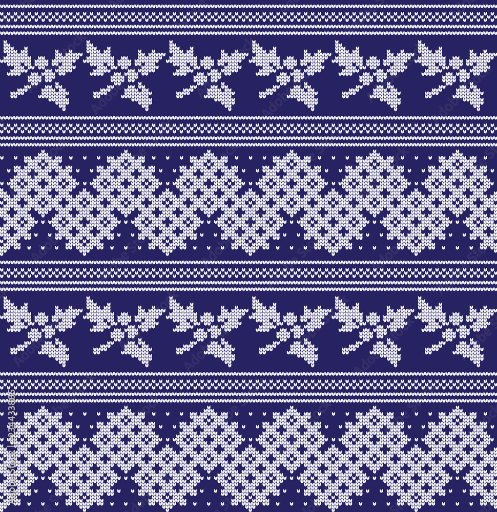 Winter festive Christmas knitted pattern woolen knitted Winter festive Christmas knitted pattern woolen knitted
