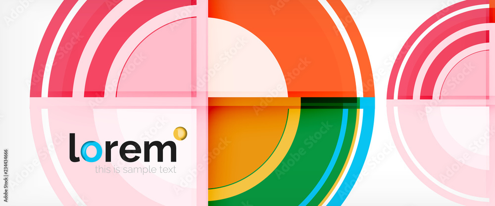 Circle abstract background, geometric modern design template Circle abstract background, geometric modern design template