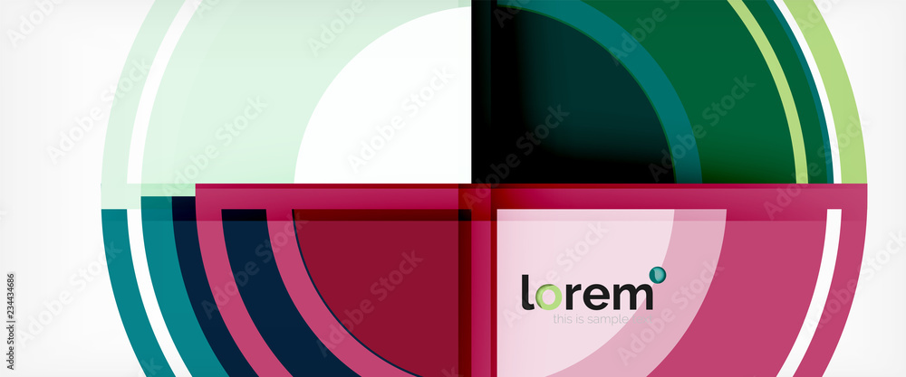 Multicolored round shapes abstract background Multicolored round shapes abstract background
