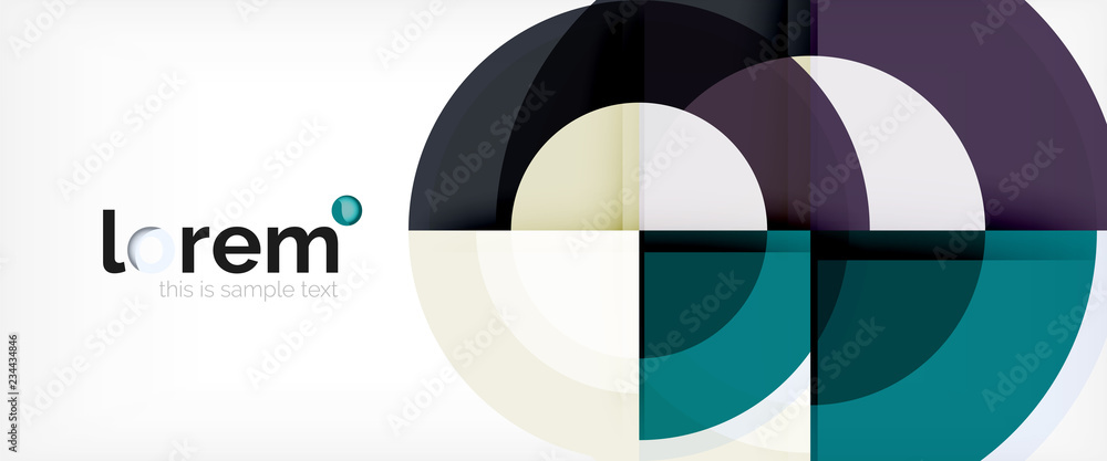 Multicolored round shapes abstract background Multicolored round shapes abstract background