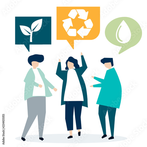People with environmental conservation ideas