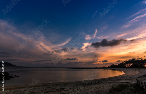 sunset at the beach