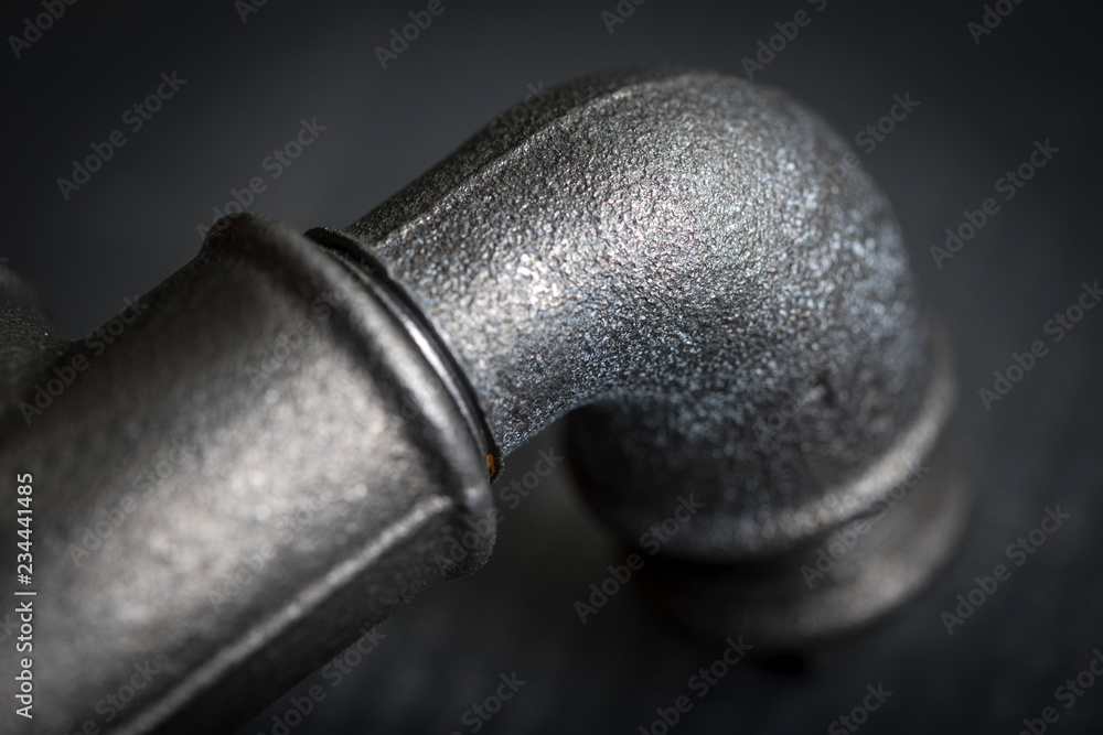 Detail of steel pipes. Detail of steel pipes.