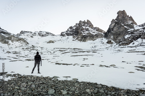 Wanderer in den Bergen 