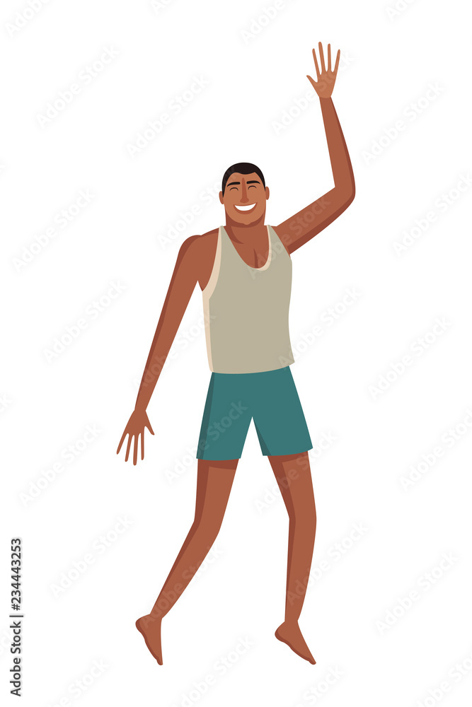 Man in swimsuit Man in swimsuit