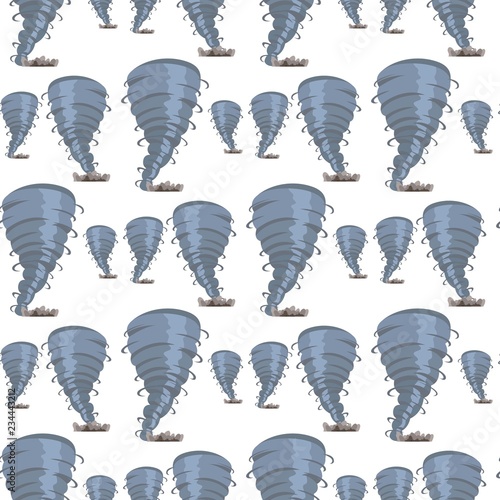 Set vector image pattern destructive tornado