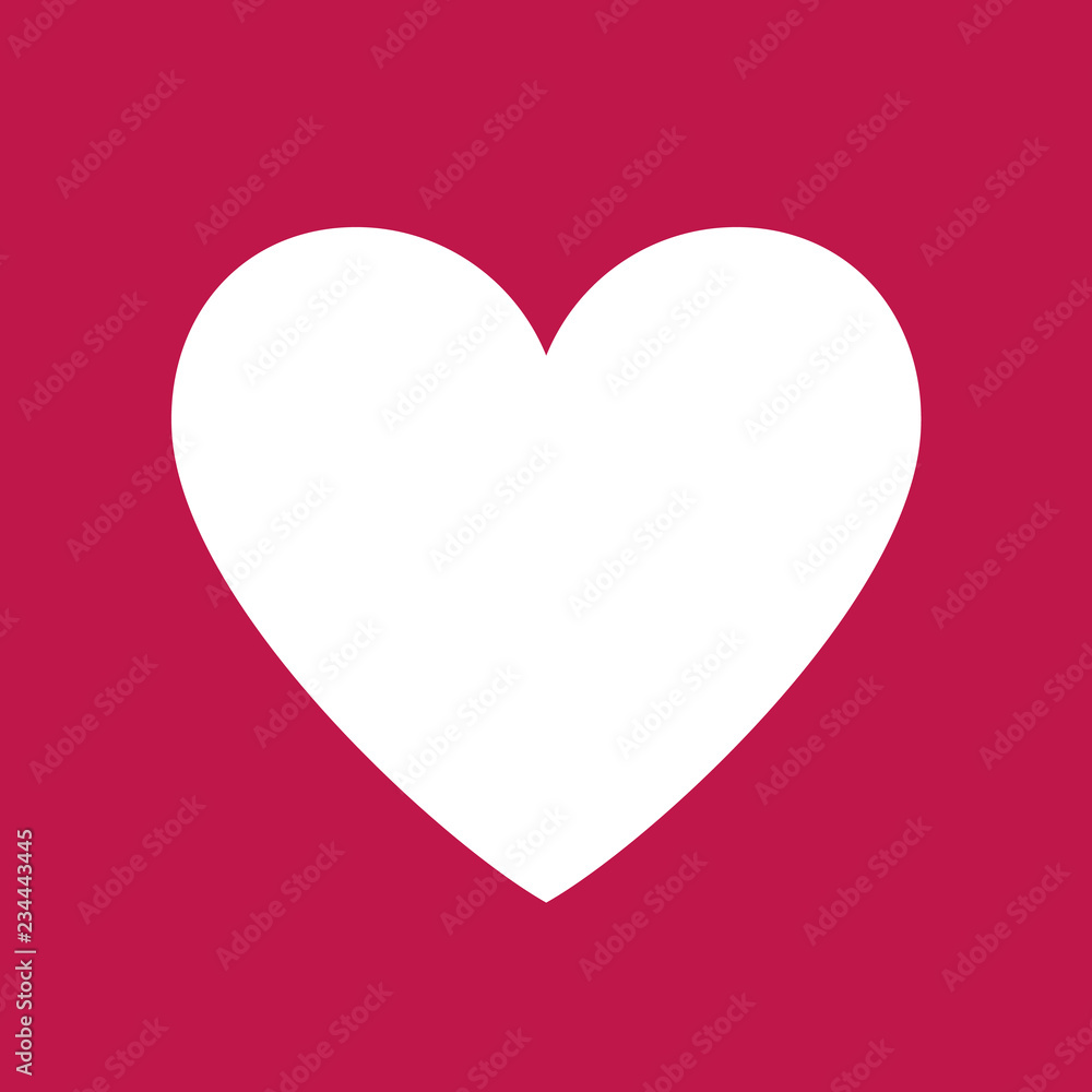 Heart Icon. Vector Shape.