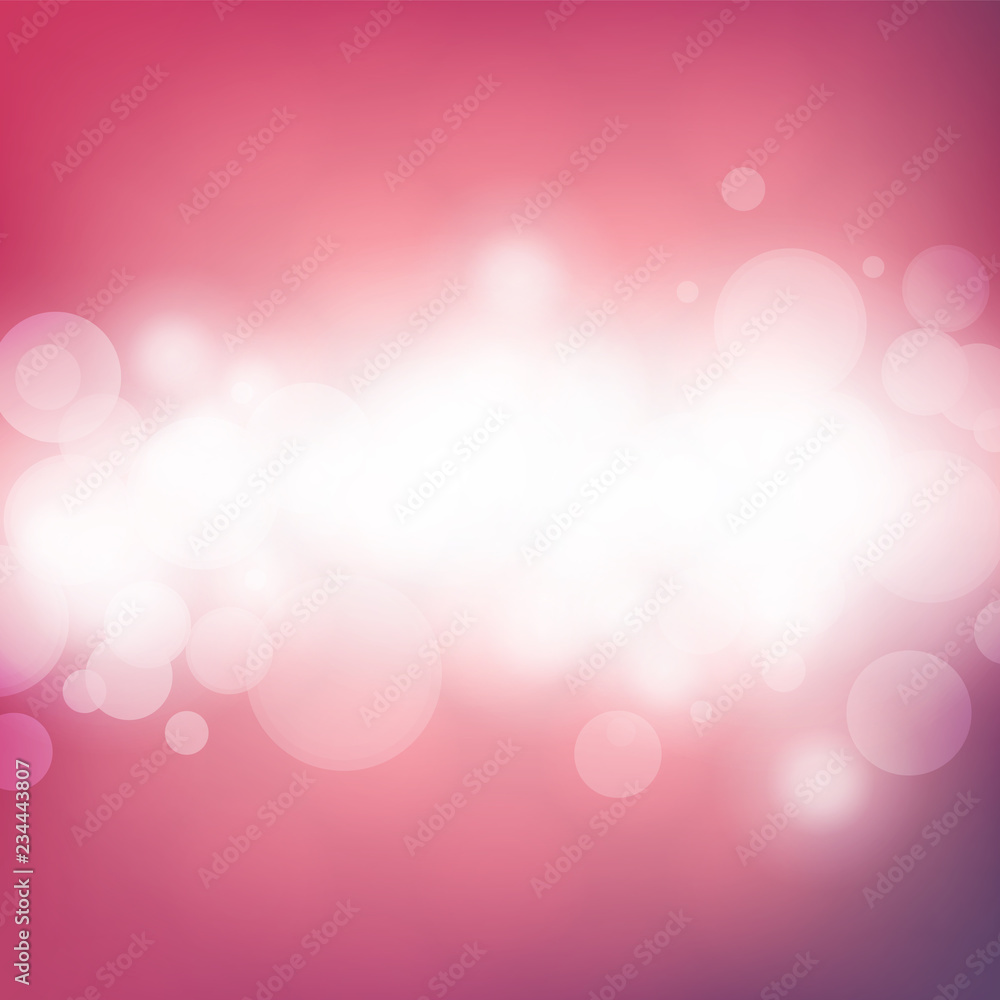 Cover Design Template with Abstract, Blurred, Colorful Background - Red and Bright White