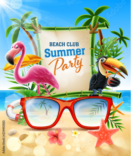 summer party on the beach