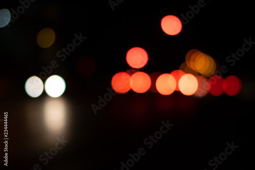 Lights in the city with lights blurred background for graphic design. © Cosminxp