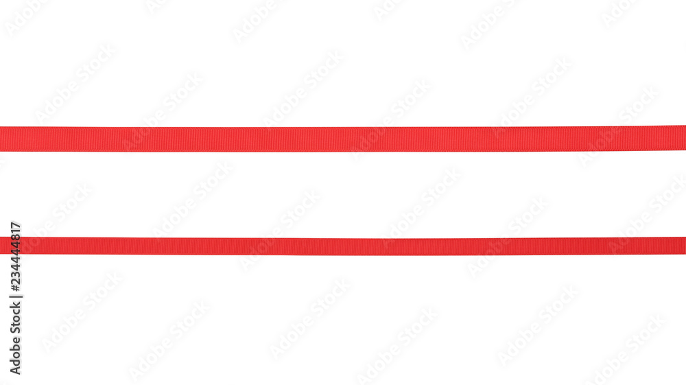 Red Ribbon christmas isolated on white background. Red Ribbon christmas isolated on white background.