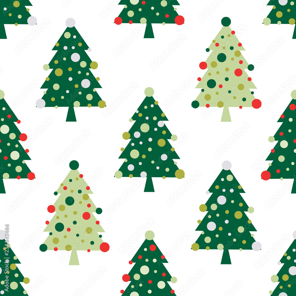 Christmas seamless pattern, vector