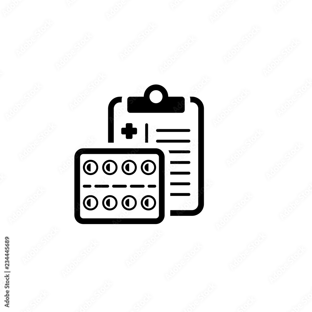 Medication Pills Flat Icon Medication Pills Flat Icon