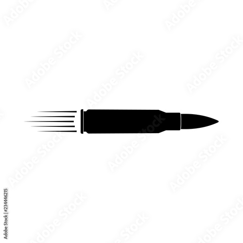 Bullet icon, logo on white background
