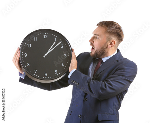 Emotional businessman with ...