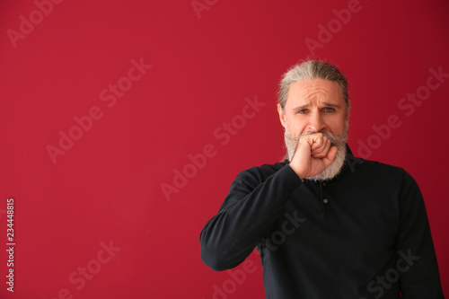 Emotional senior man after ...