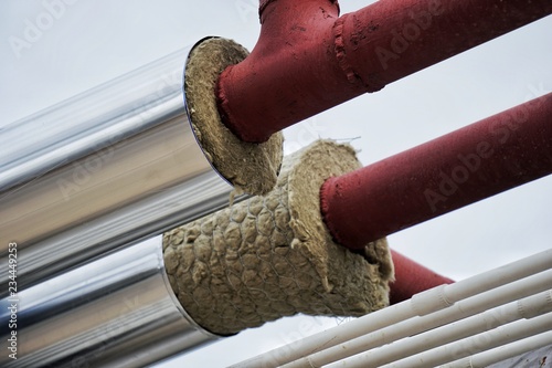 Pipe Insulation Jackets for Hot water pipe system.