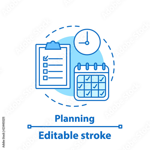 Planning concept icon