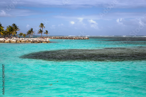Fototapeta Naklejka Na Ścianę i Meble -  Beautiful view of caribbean lagoon