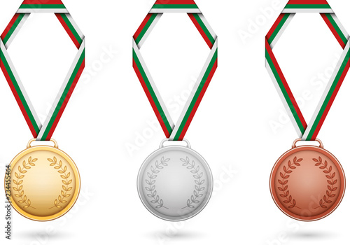 Bulgarien Medaillen Gold Silber Bronze