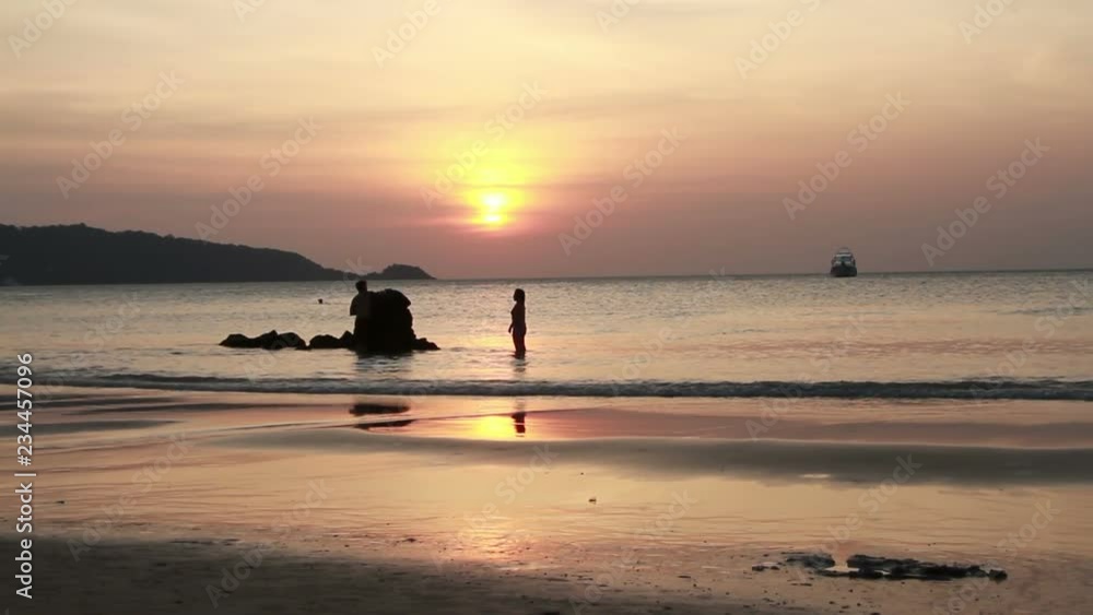 sunset on the beach sunset on the beach