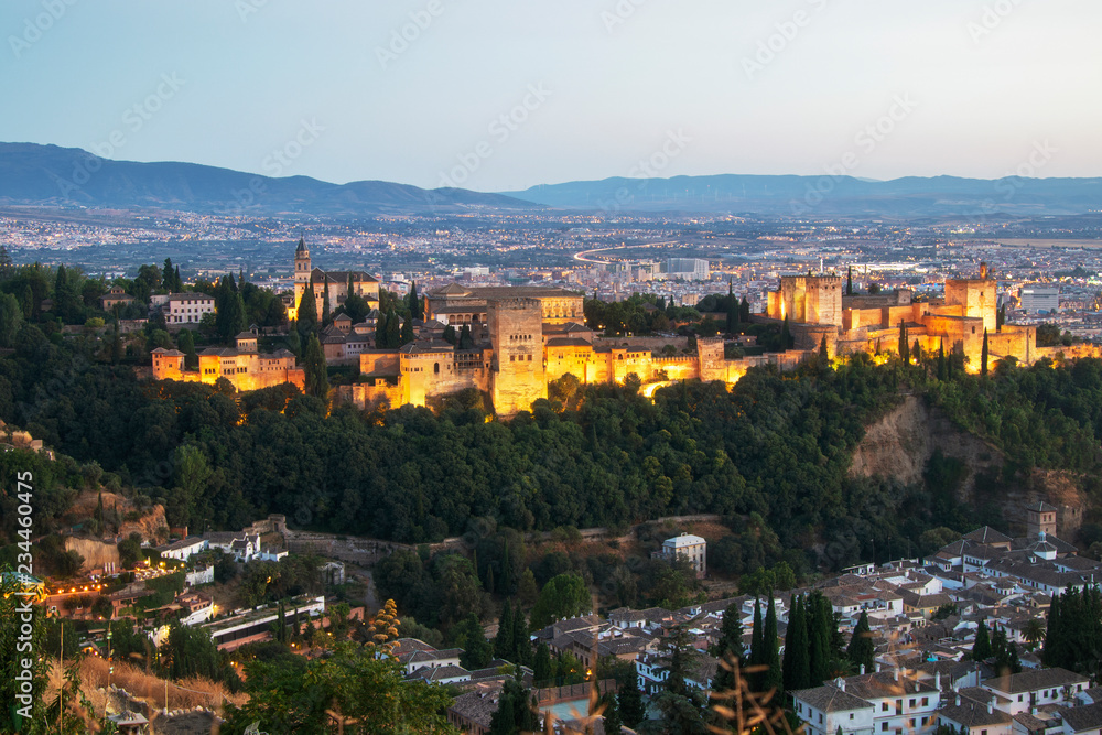 Alhambra de Granada desde el Mirador de San Miguel