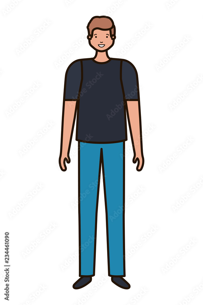 young man avatar character young man avatar character