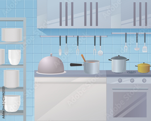Concept illustration of the restaurant business