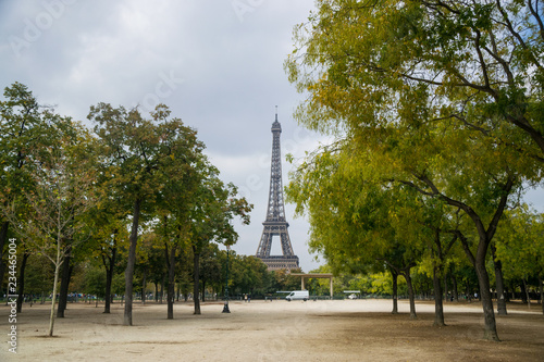 Eiffel tower from another angle, Paris, France