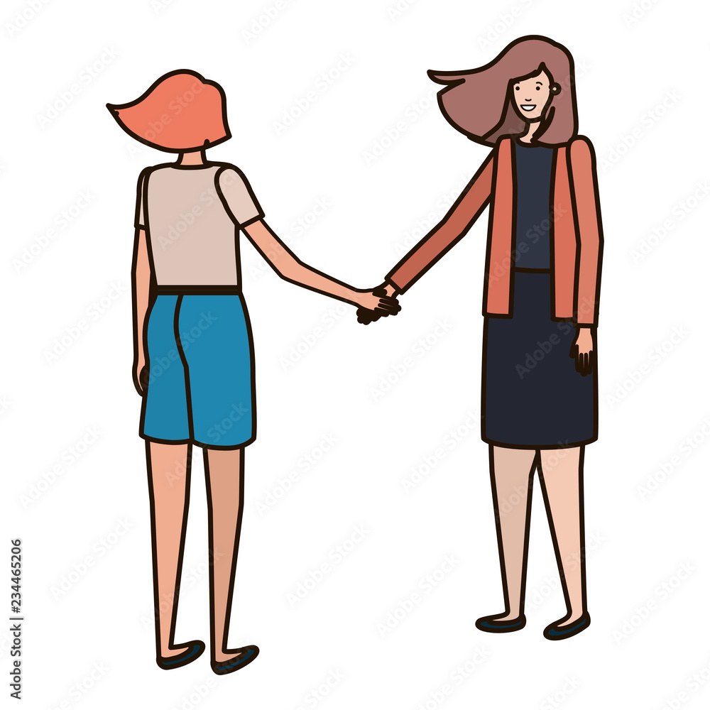 young woman avatar character young woman avatar character