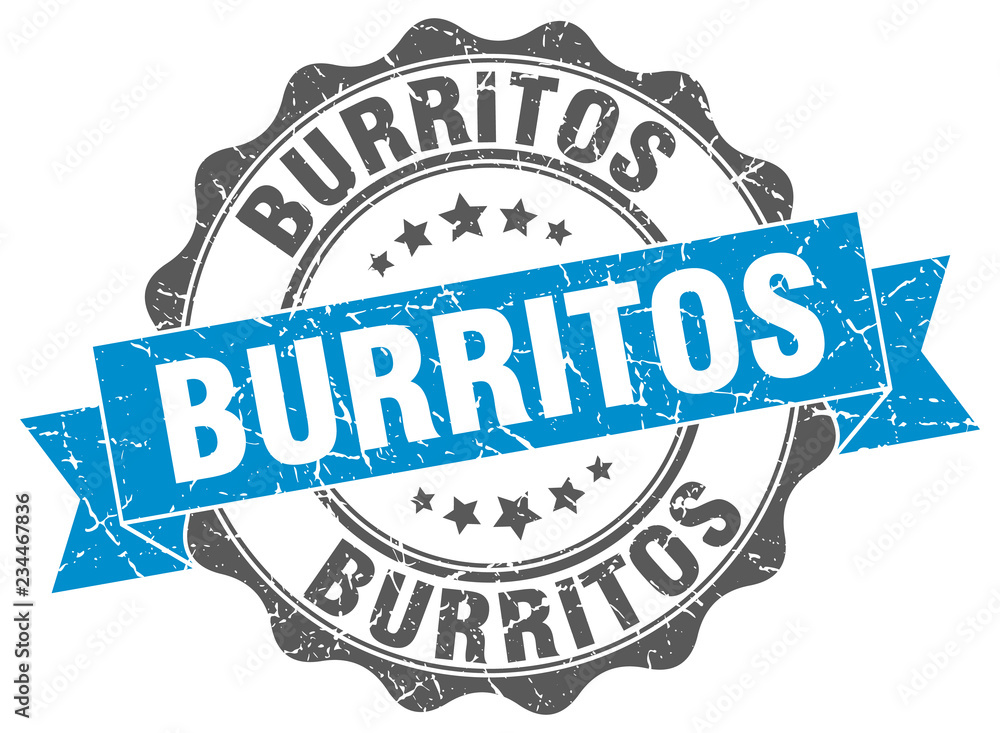 Fototapeta premium burritos stamp. sign. seal