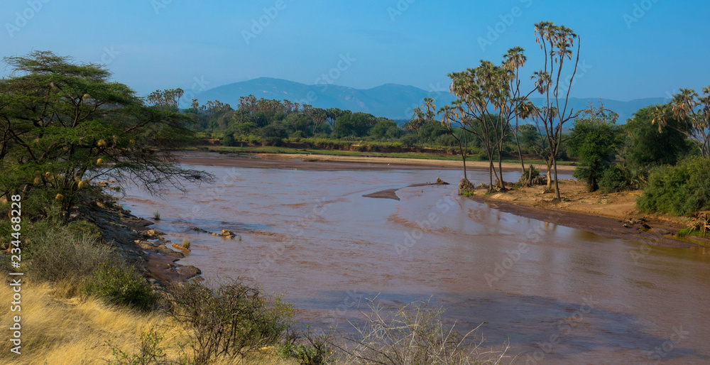 Fluss im Samuburu Nationalpark, Kenia